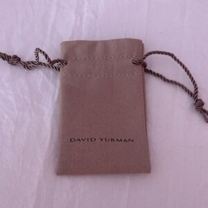 David Yurman Tan Jewelry Pouch